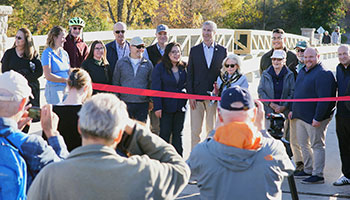 Ann Arbor Gallup Park Bridge Ribbon Cutting