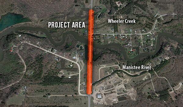 Manistee River HDD Natural Gas Line Project Map